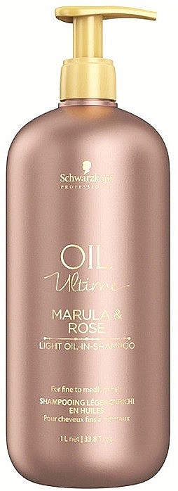 Shampoo für feines bis normales Haar mit Marula- und Rosenöl - Schwarzkopf Professional Oil Ultime Light Oil-In-Shampoo — Bild N3