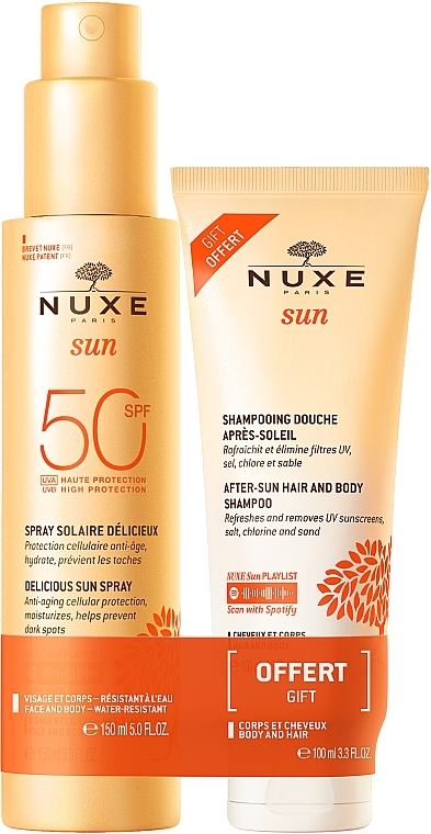 Körperpflegeset - Nuxe Sun Set Summer Protection (Spray 150ml + Shampoo 100ml)  — Bild N1