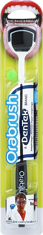 Zungenreiniger schwarz - DenTek Orabrush Tongue Cleaner — Bild N1