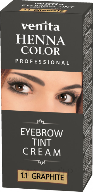 Augenbrauencreme - Venita Henna Color Eyebrow Tint Cream — Bild 1.1 - Graphite