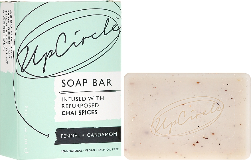 Kosmetische Seife mit Fenchel und Kardamom - UpCircle Fennel + Cardamom Chai Soap Bar — Bild N1