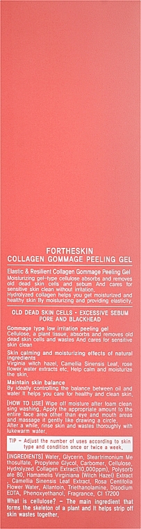 Peeling-Gel für das Gesicht mit Kollagen - Fortheskin Collagen Gommage Peeling Gel — Bild N3