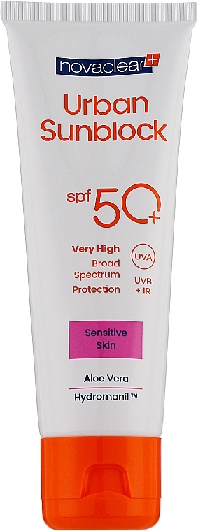 Sonnenschutzcreme für das Gesicht SPF 50+ - Novaclear Urban Sunblock Protective Cream Sensitive Skin SPF 50+