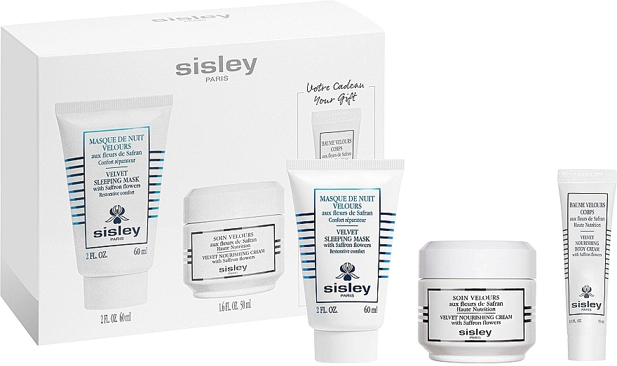 Gesichtspflegeset - Sisley Velvet Set (Gesichtsmaske 60ml + Gesichtscreme 50ml + Körpercreme 15ml) — Bild N2