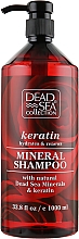 Düfte, Parfümerie und Kosmetik Shampoo mit Mineralien aus dem Toten Meer und Keratin - Dead Sea Collection Keratin Mineral Shampoo