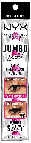 2in1 Eyeliner und Wimpernkleber - NYX Professional Makeup Jumbo Lash! 2-in-1 Liner & Lash Adhesive — Bild N4