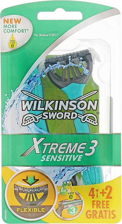 Einwegrasierer 4+2 St. - Wilkinson Sword Xtreme 3 Sensitive — Bild N3