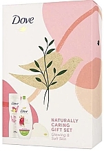 Düfte, Parfümerie und Kosmetik Körperpflegeset - Dove Naturally Caring Gift Set (Duschgel 250ml + Körperlotion 225ml + Gua Sha)