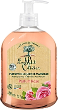 Düfte, Parfümerie und Kosmetik Flüssige Seife mit Rosenduft - Le Petit Olivier Pure liquid traditional Marseille soap Rose