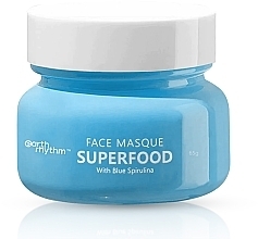 Düfte, Parfümerie und Kosmetik Gesichtsmaske mit blauer Spirulina und Squalan - Earth Rhythm Superfood Face Masque With Blue Spirulina & Squalane