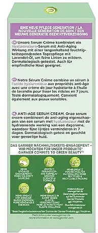 Anti-Aging-Gesichtscremeserum mit Hyaluronsäure - Garnier Bio 2in1 Anti-Age Serum Cream With Hyaluronic Acid — Bild N5