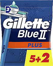 Düfte, Parfümerie und Kosmetik Einwegrasierer 5+2 St. - Gillette Blue II Plus
