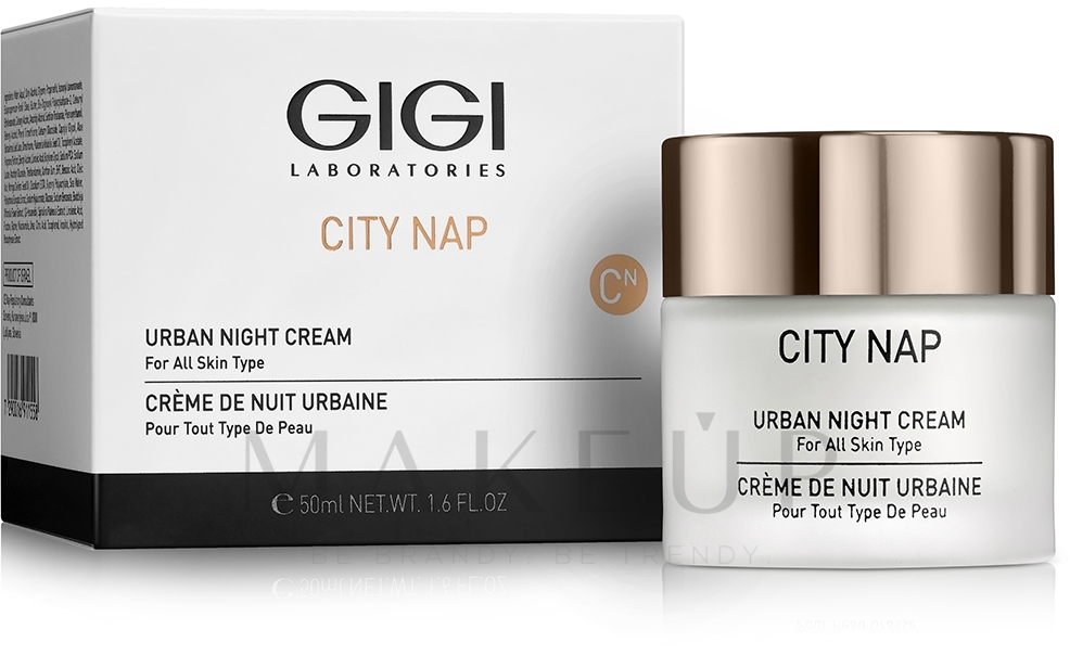 Nachtcreme für alle Hauttypen mit Algenextrakt - Gigi City Nap Urban Night Cream — Bild 50 ml