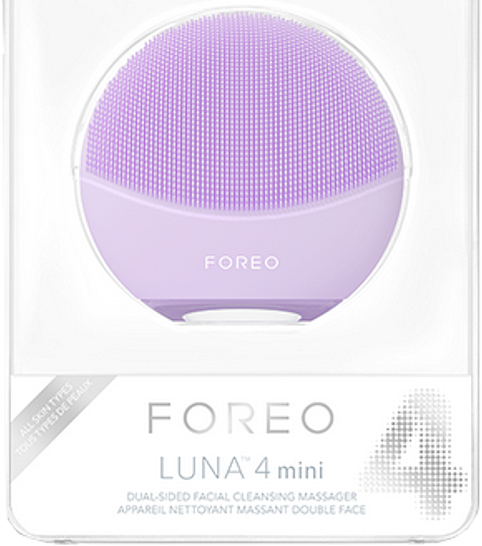 Doppelseitiges Massagegerät für das Gesicht - Foreo Luna 4 Mini Dual-Sided Facial Cleansing Massager Lavender — Bild N4