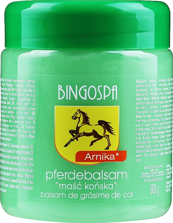 Pferdebalsam mit Arnika-Extrakt - BingoSpa Horse Ointment With Arnica
