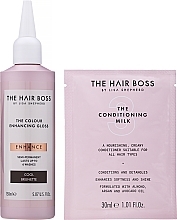 Farbintensivierende Behandlung für dunkles Haar - The Hair Boss The Colour Enhancing Gloss Cool Brunette  — Bild N2