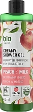 Düfte, Parfümerie und Kosmetik Creme-Duschgel Peach & Milk - Bio Naturell Creamy Shower Gel