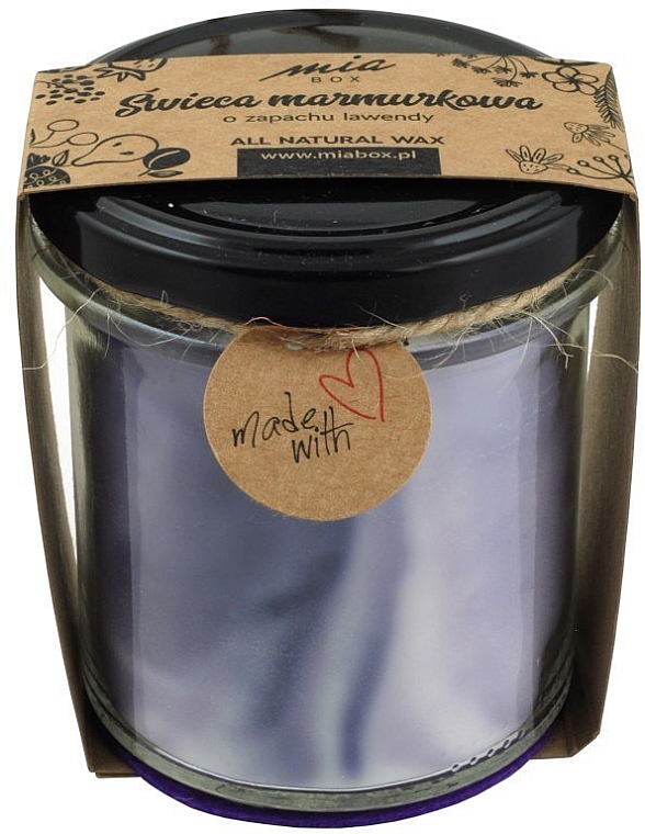 Marmor-Duftkerze Lavendel - Miabox Candle — Bild N1