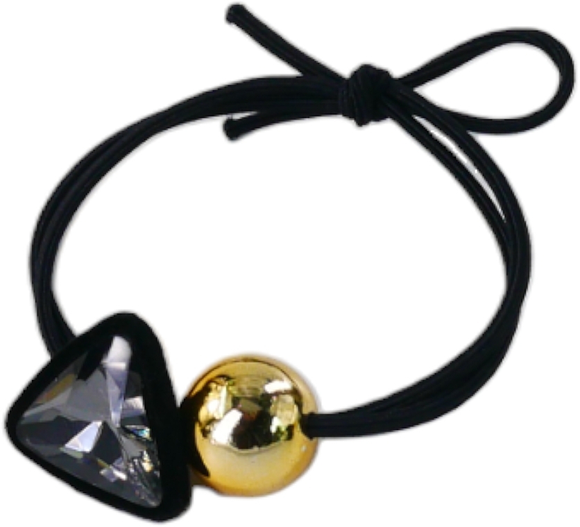 Haargummi mit dekorativen Elementen schwarzes Dreieck - Lolita Accessories — Bild N1