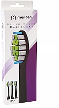 Zahnbürstenkopf für elektrische Zahnbürste 3 St. schwarz - Meriden Sonic DailyCare Family Black — Bild N2