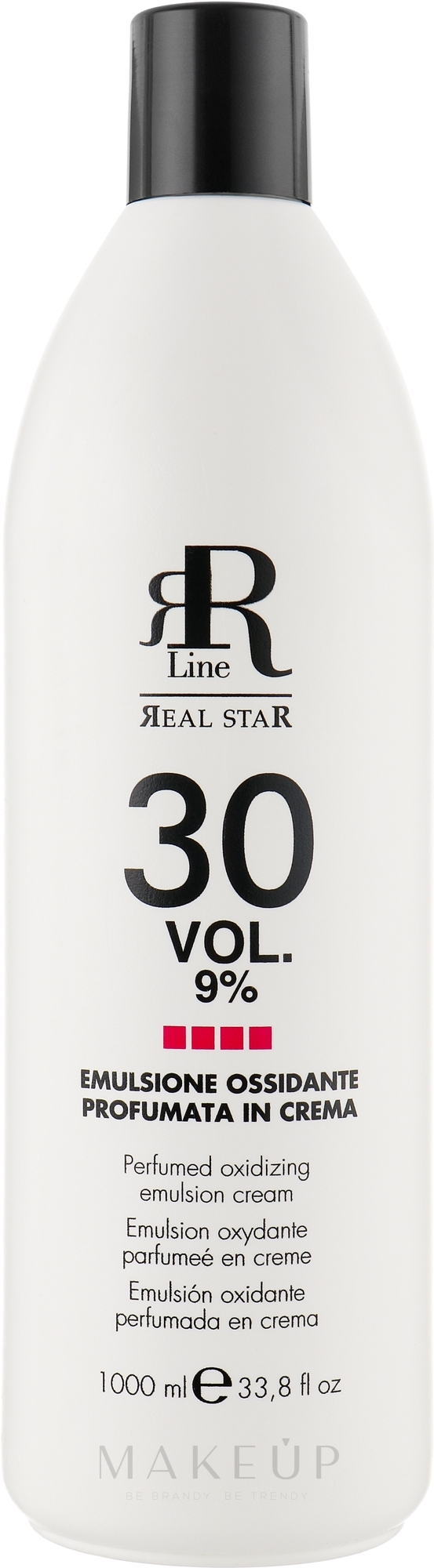 Parfümierte oxidierende Emulsion 9% - RR Line Parfymed Ossidante Emulsione Cream 9% 30 Vol — Bild 1000 ml