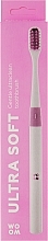 Düfte, Parfümerie und Kosmetik Zahnbürste extra weich rosa - Woom Ultra Soft Pink Toothbrush