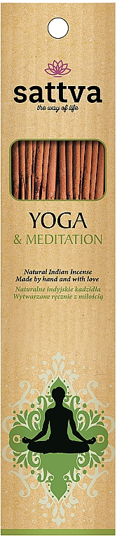 Räucherstäbchen Yoga & Meditation - Sattva Yoga & Meditation Incense Sticks — Bild N1