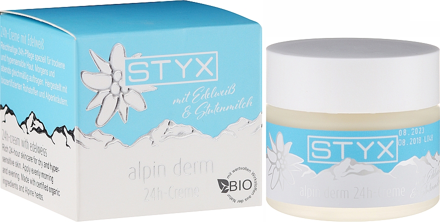 Regenerierende 24h-Gesichtscreme mit Stutenmilch und Edelweiß - Styx Naturcosmetic Alpin Derm Creme — Bild N1