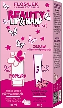 Düfte, Parfümerie und Kosmetik Hand- und Lippenpflegeset - Floslek Beauty Lip&Hand Care Kit (h/mask/50 ml + lip/balm/10 g)