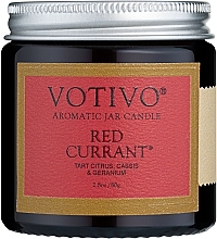 Düfte, Parfümerie und Kosmetik Votivo Aromatic Jar Candle Red Currant - Duftkerze