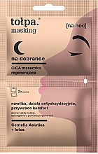 Düfte, Parfümerie und Kosmetik Revitalisierende Nachtmaske mit Lotus - Tolpa Masking Cica Rebuilding Mask