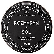 Haarstyling-Tonerde mit Rosmarin und Salz - Ministerstwo Dobrego Mydla Natural Rosemary + Salt Styling Clay — Bild N1