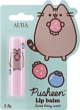 Düfte, Parfümerie und Kosmetik Lippenbalsam mit Beerengeschmack - Aura Cosmetics Pusheen Sweet Berry Scent Lip Balm 