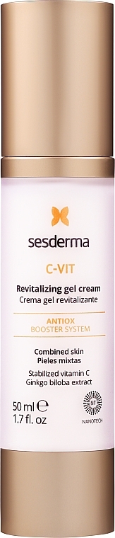 Revitalisierende Gesichtsgel-Creme für Mischhaut - SesDerma Laboratories C-Vit Revitalizing Gel Cream — Bild N1
