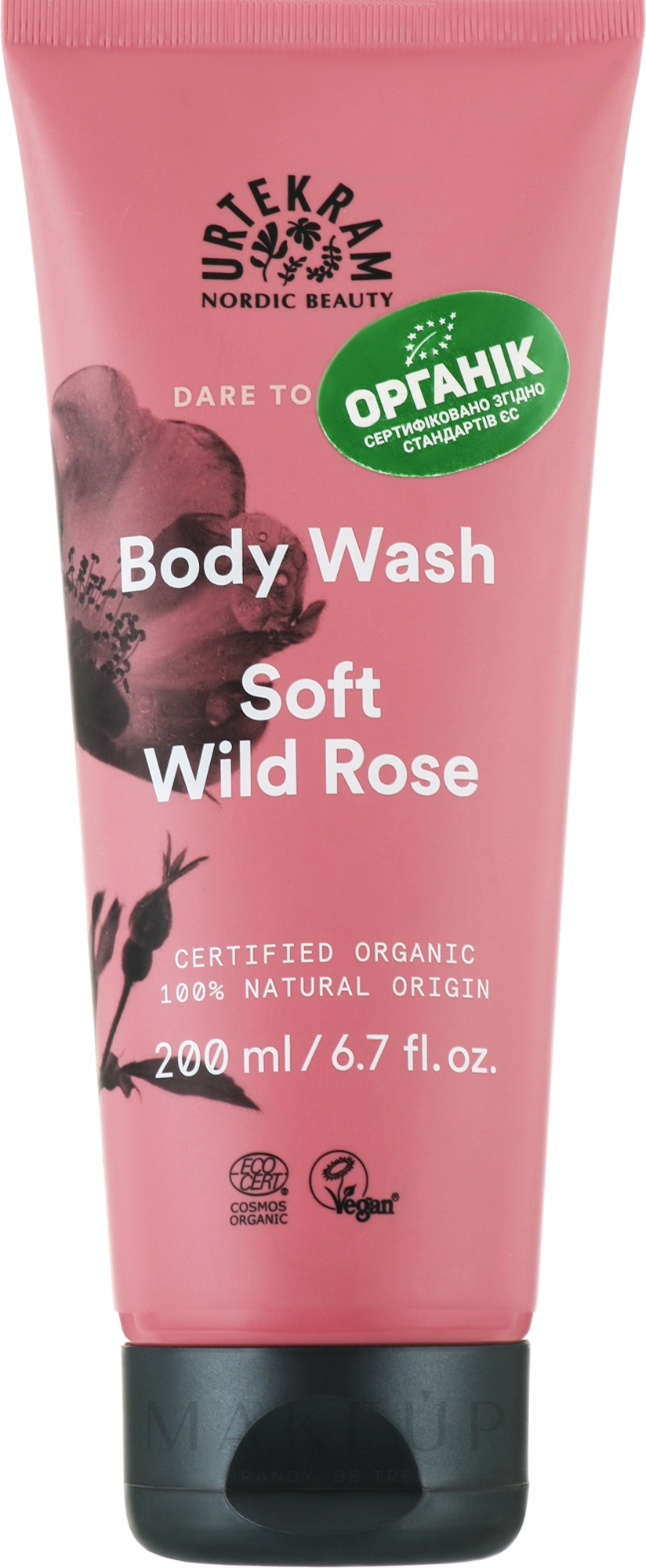 Duschgel Weiche Wildrose - Urtekram Soft Wild Rose Body Wash — Bild 200 ml