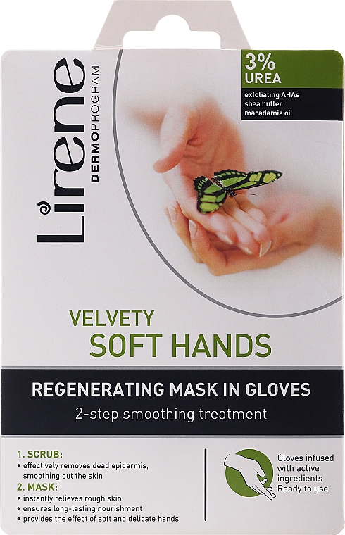 Regenerationsmaske in Handschuh-Form - Lirene Hand Peeling & Mask — Bild N1