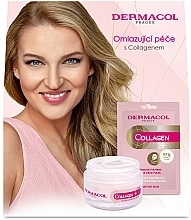 Düfte, Parfümerie und Kosmetik Set - Dermacol Collagen+I (d/f/cr/50ml + f/mask/1pcs)