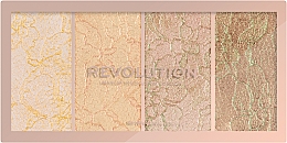 Highlighter-Palette - Makeup Revolution Vintage Lace Highlighter Palette — Bild N2