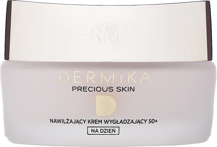 Feuchtigkeitsspendende und glättende Tagescreme für das Gesicht SPF 20 50+ - Dermika Precious Skin Day Cream 50 + SPF 20 — Bild N2