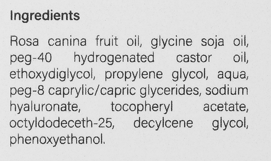 Hagebuttenöl mit Hyaluronsäure - Magnoliophyta Natural Rosehip Oil With Hyaluronic Acid — Bild N3