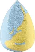 Make-up Schwamm schräg blau mit gelb - Boho Beauty Bohomallows Medium Cut Lemon Sugar — Bild N2