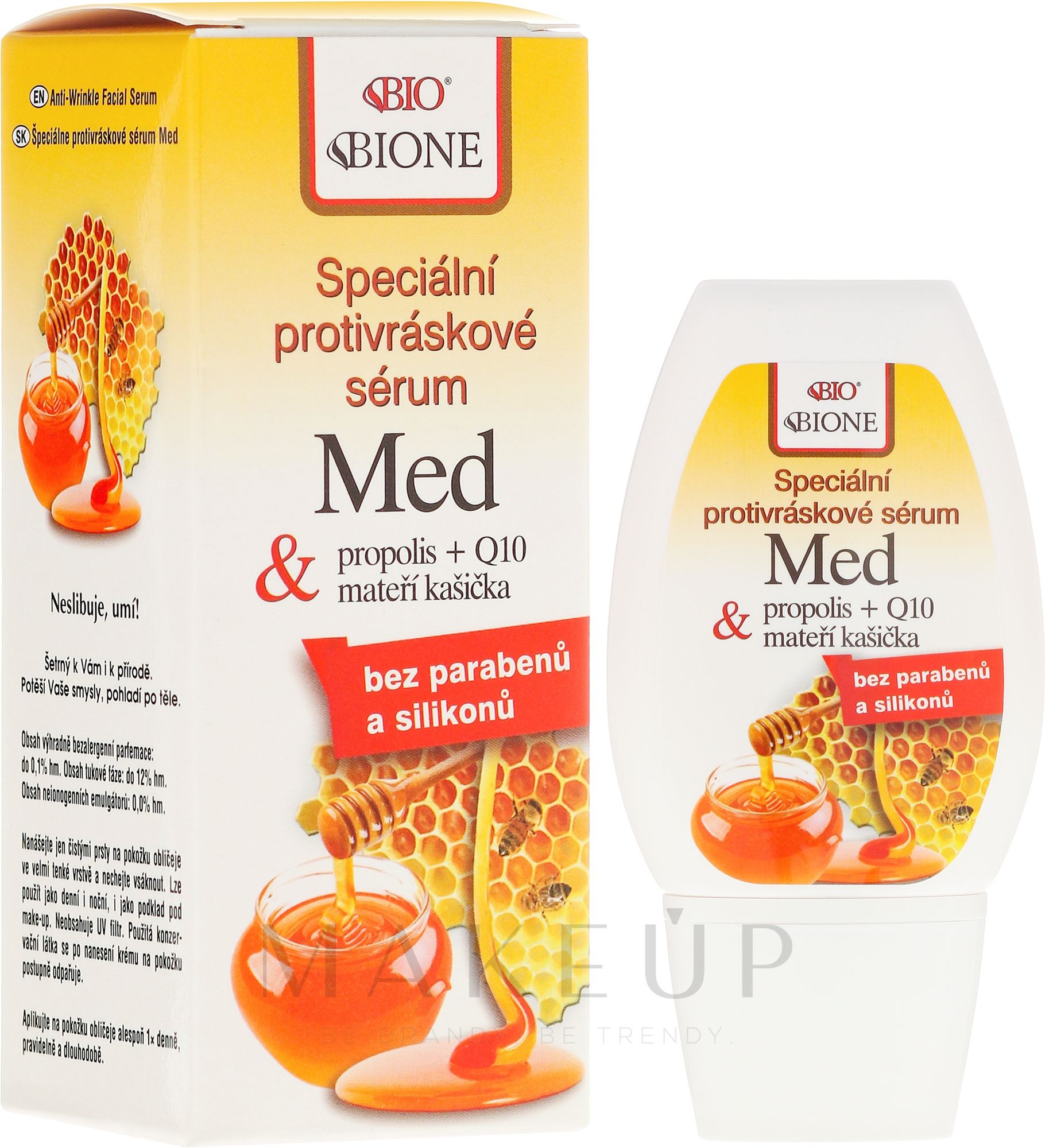 Gesichtsserum mit Honig und Gelée Royale - Bione Cosmetics Honey + Q10 Serum — Bild 40 ml