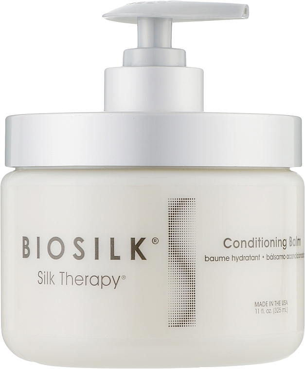 Pflegender Haarbalsam nach der Dauerwelle - Biosilk Silk Therapy Conditioning Balm — Bild N1