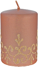 Düfte, Parfümerie und Kosmetik Dekorative Stumpenkerze Tiffany 7x10 cm rose-gold - Artman Tiffany Candle