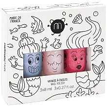 Düfte, Parfümerie und Kosmetik Set - Nailmatic Mermaid B Set (nail/polish/3x8ml)