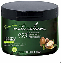 Düfte, Parfümerie und Kosmetik Haarmaske - Nourishing Hair Mask Naturalium Super Food Argan Oil