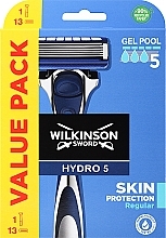 Rasierer mit 13 Ersatzklingen - Wilkinson Sword Hydro 5 Skin Protection Regular — Bild N1
