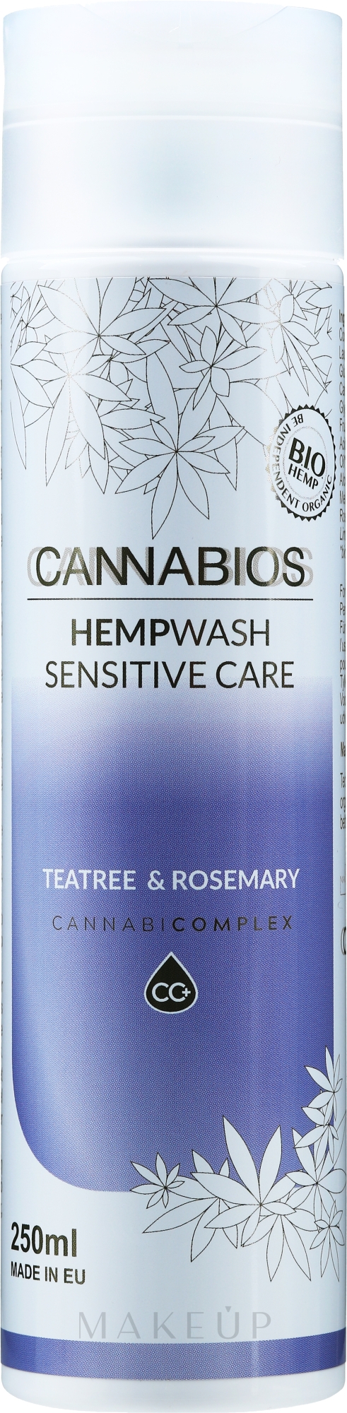Intimpflegegel mit Teebaum und Rosmarin - Cannabios Hempwash Intimate Gel — Bild 250 ml
