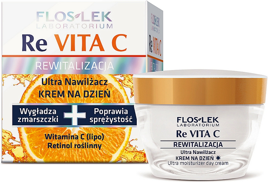 Ultra feuchtigkeitsspendende Tagescreme für das Gesicht - Floslek Revita C Face Cream 40+ — Foto N1
