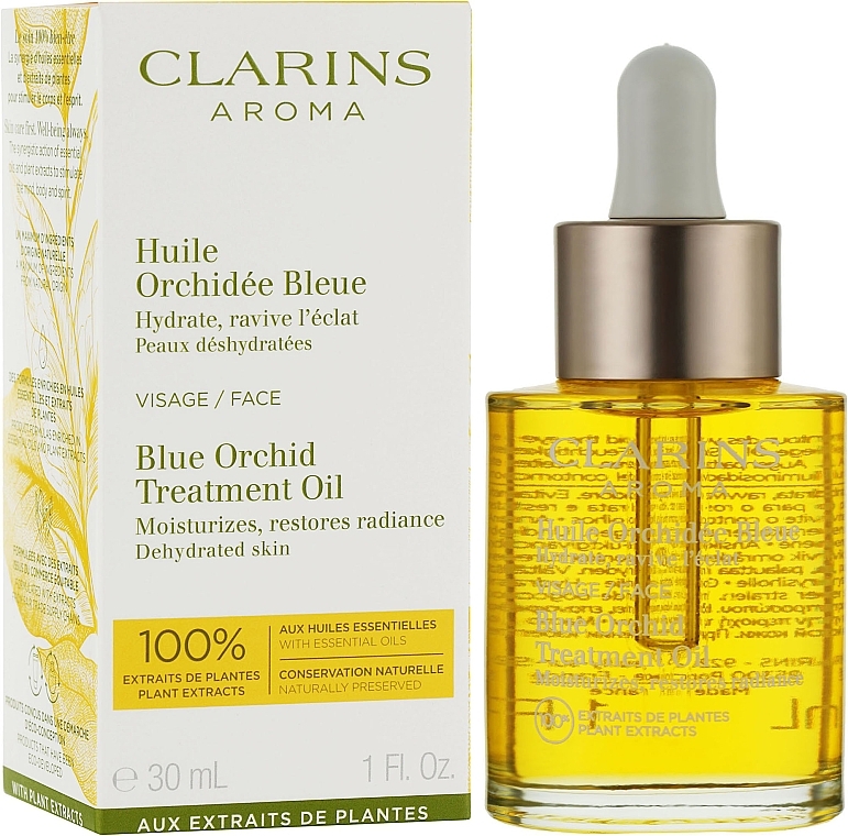 Gesichtsöl für feuchtigkeitsarme Haut - Clarins Blue Orchid Face Treatment Oil — Foto N2